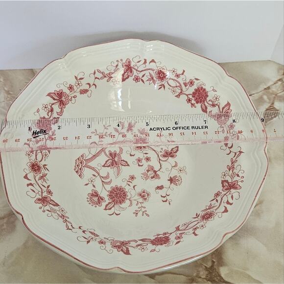 Woolworth Vintage Floral Pink and White Ceramic Bowl - Picture 3 of 6